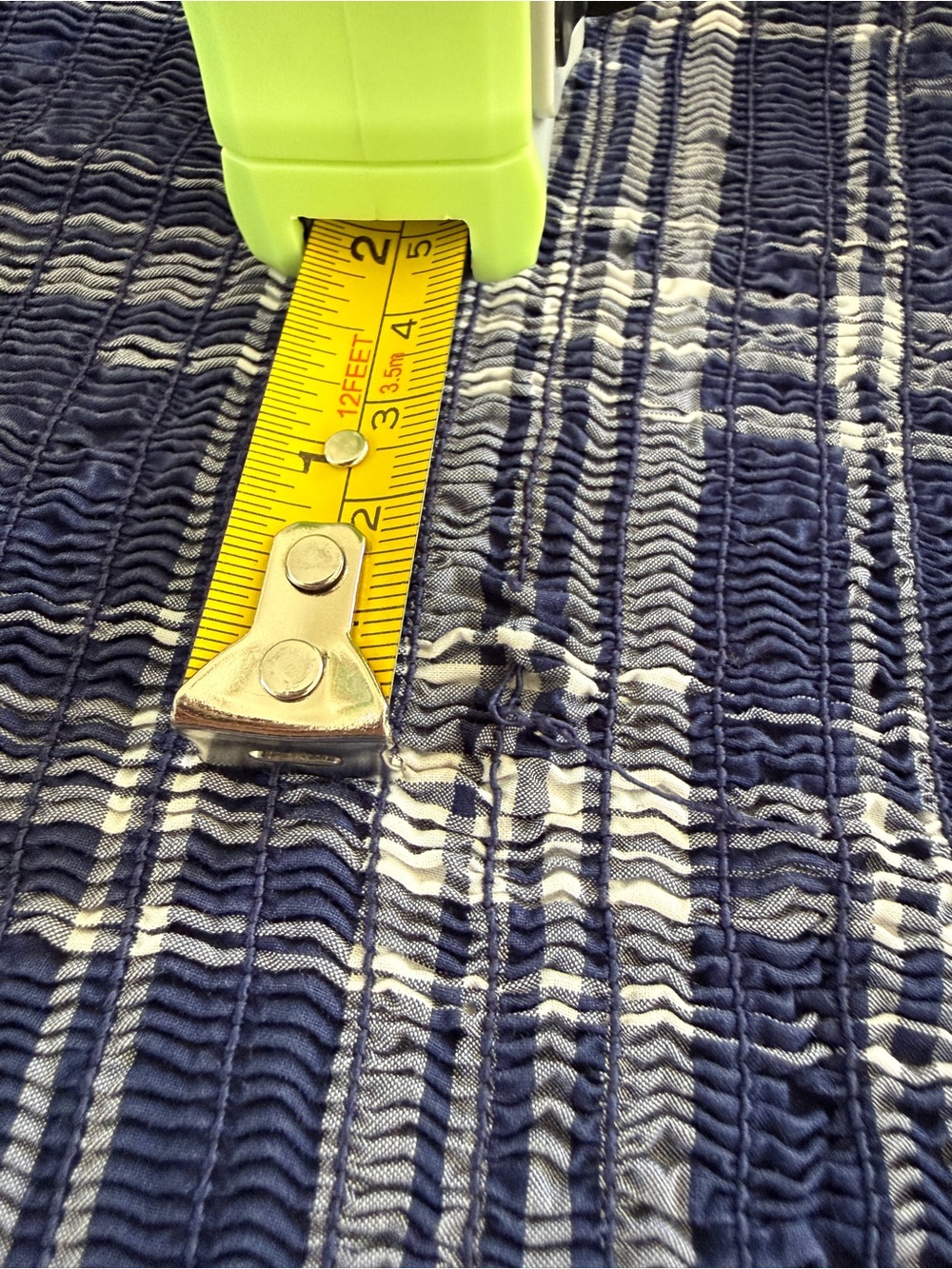 Hill House Home Louisa Nap Dress Blue White Gingham Check - Size M - Picture 9 of 11